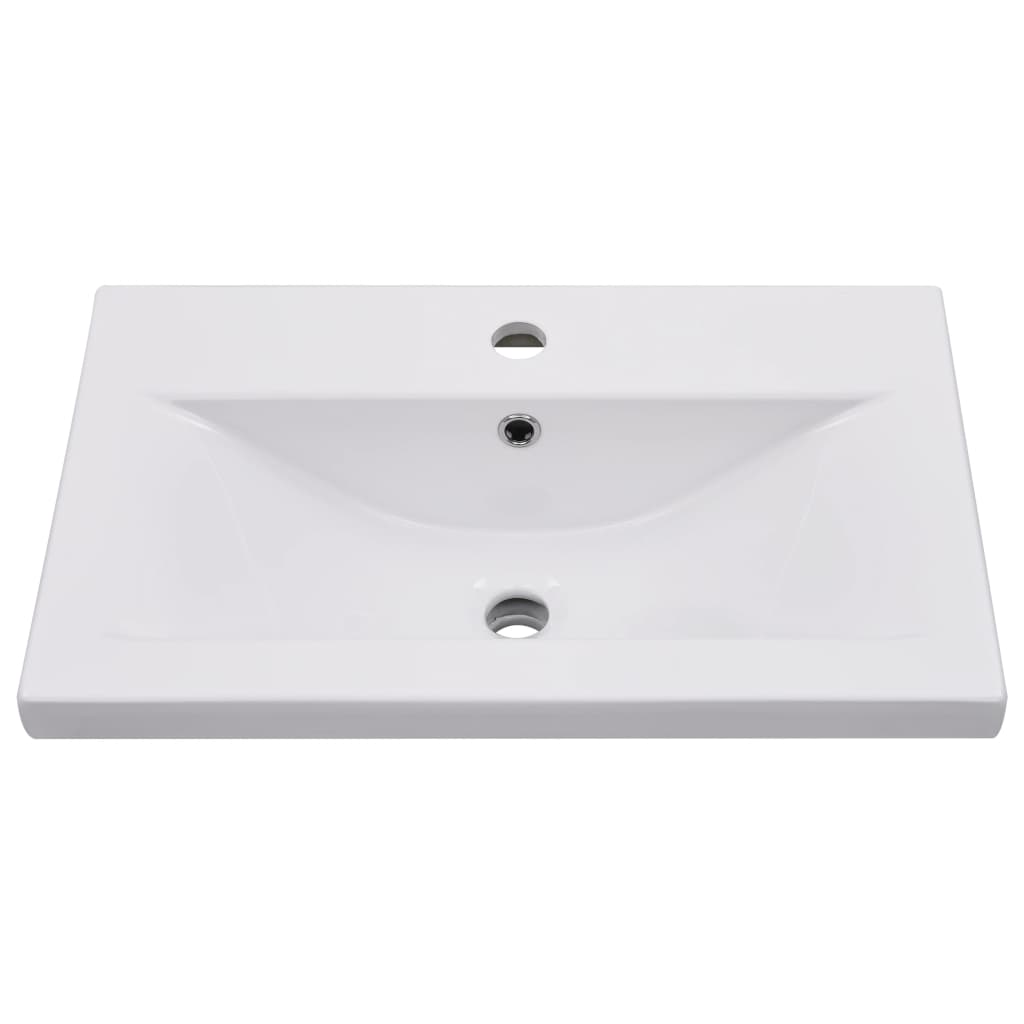 Armoire d’évier avec lavabo intégré Noir Aggloméré - Meubles-lavabos de salle de bains