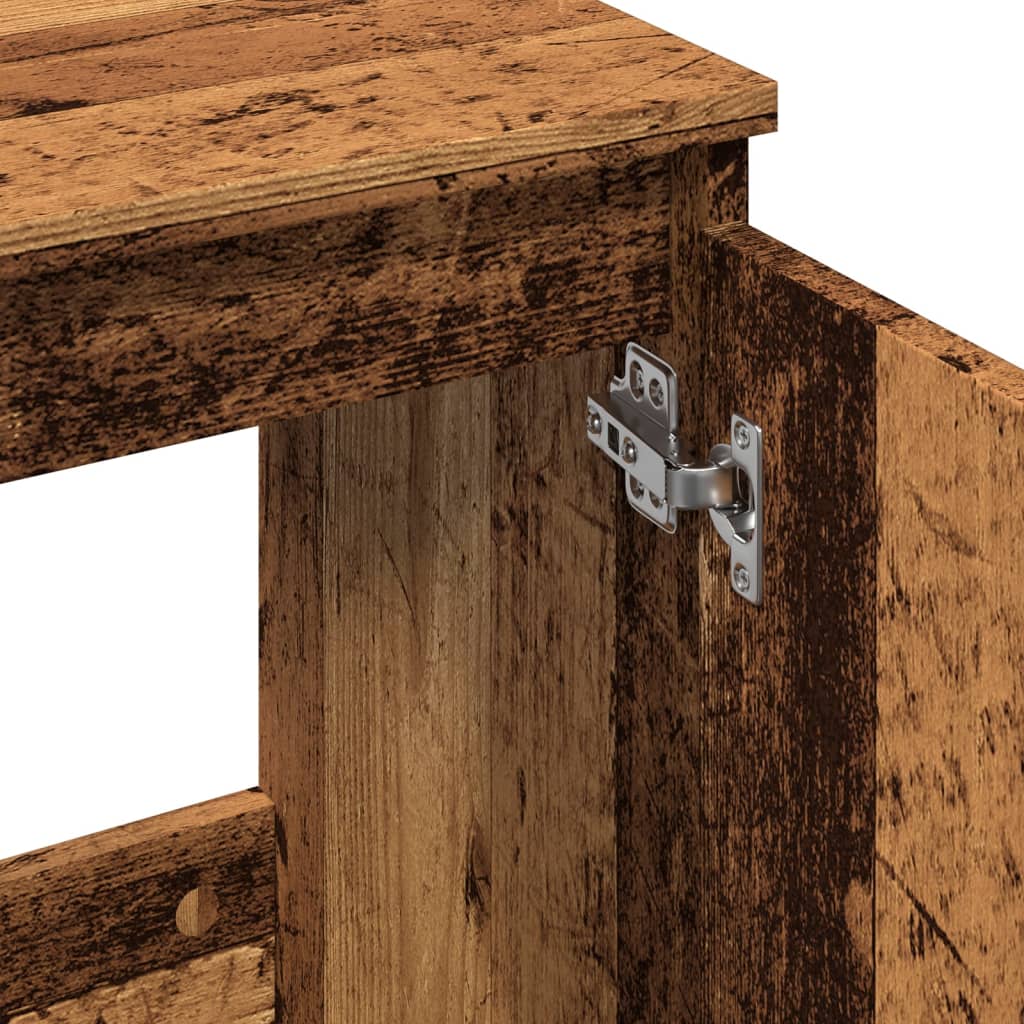 Armoire d’évier vieux bois 58x33x60 cm bois d’ingénierie - Meubles-lavabos de salle de bains