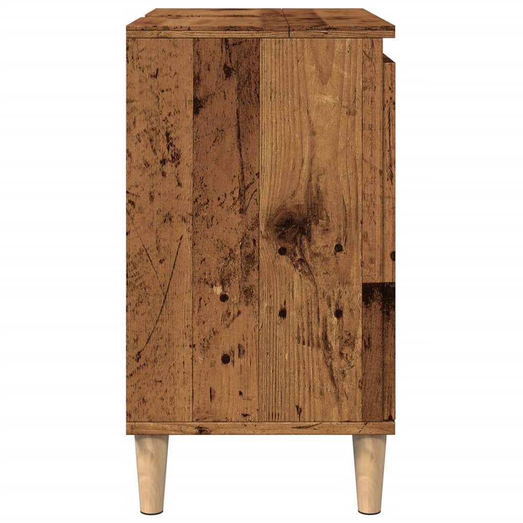 Armoire d’évier vieux bois 58x33x60 cm bois d’ingénierie - Meubles-lavabos de salle de bains