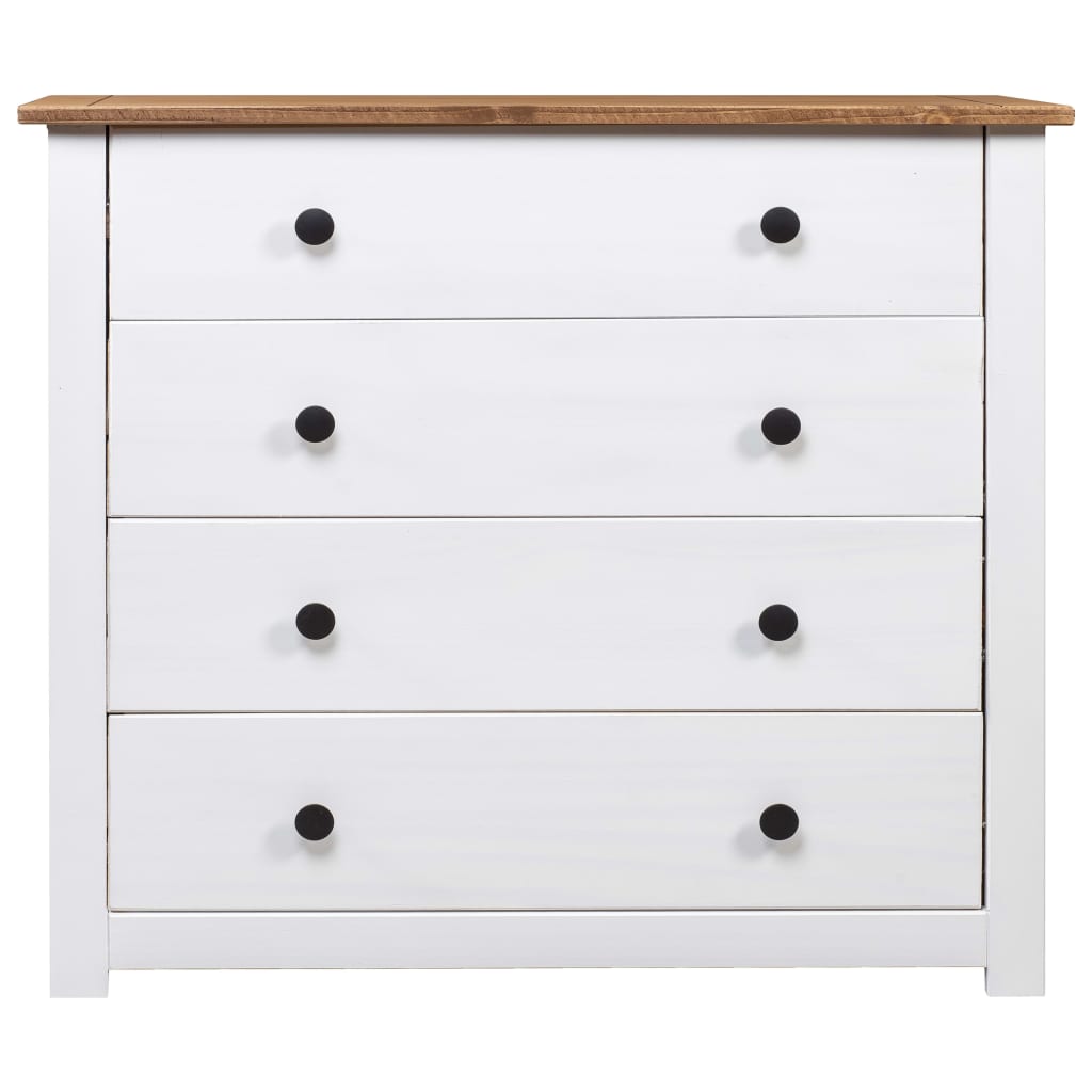 Armoire latérale Blanc 80x40x73 cm Pin Assortiment Panama - Buffets & bahuts