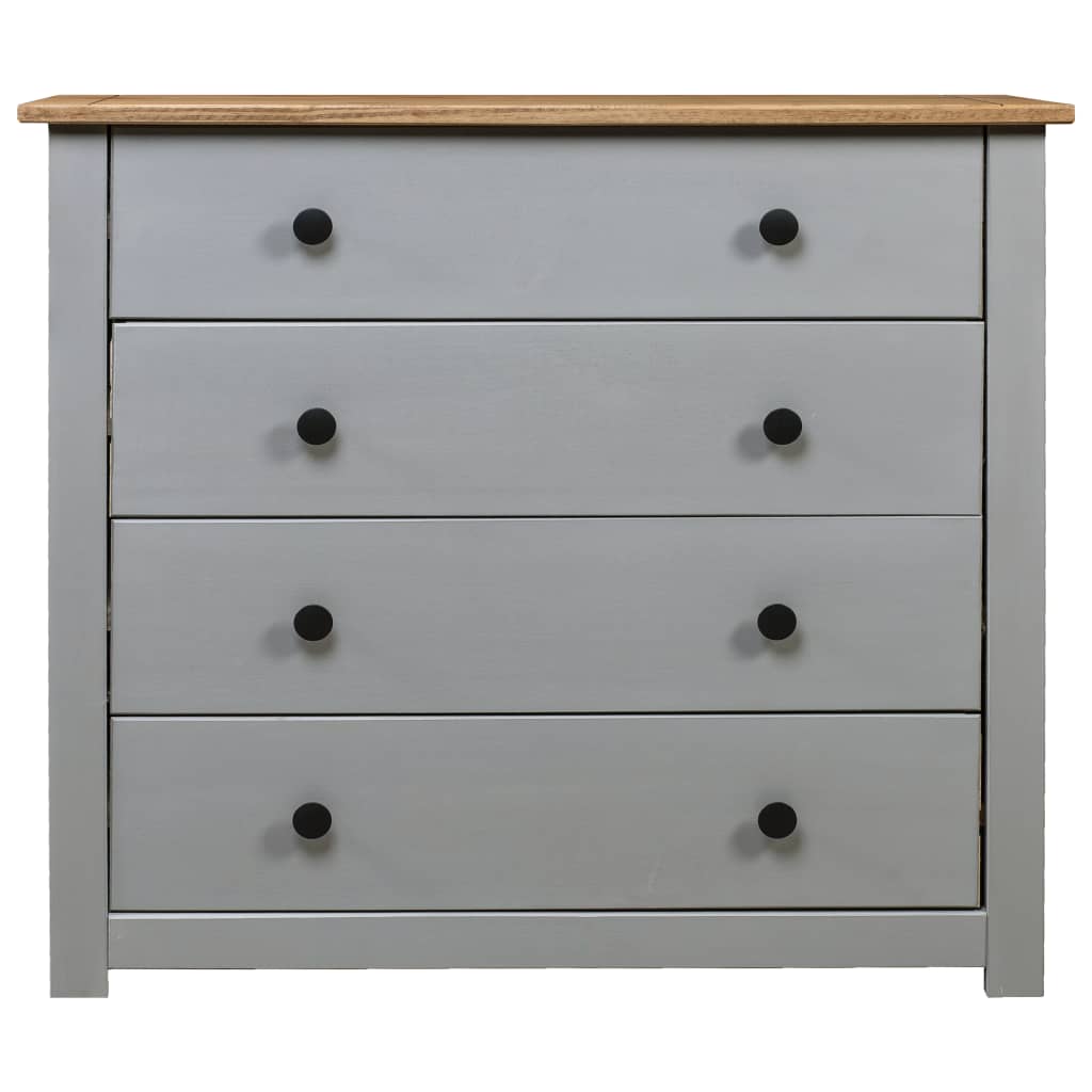Armoire latérale Gris 80x40x73 cm Pin Assortiment Panama - Buffets & bahuts