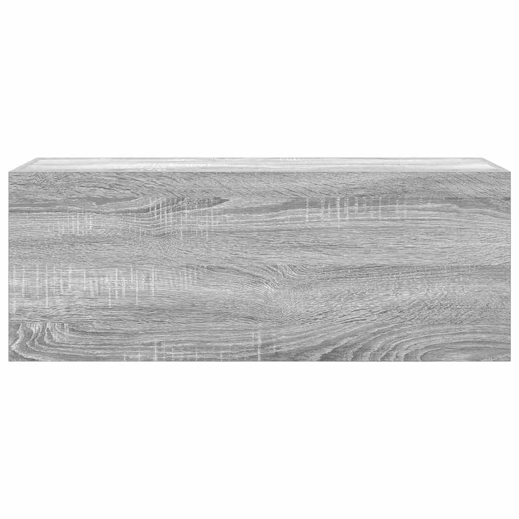 Armoire murale de bain sonoma gris 80x25x30cm bois d’ingénierie - Meubles-lavabos de salle de bains