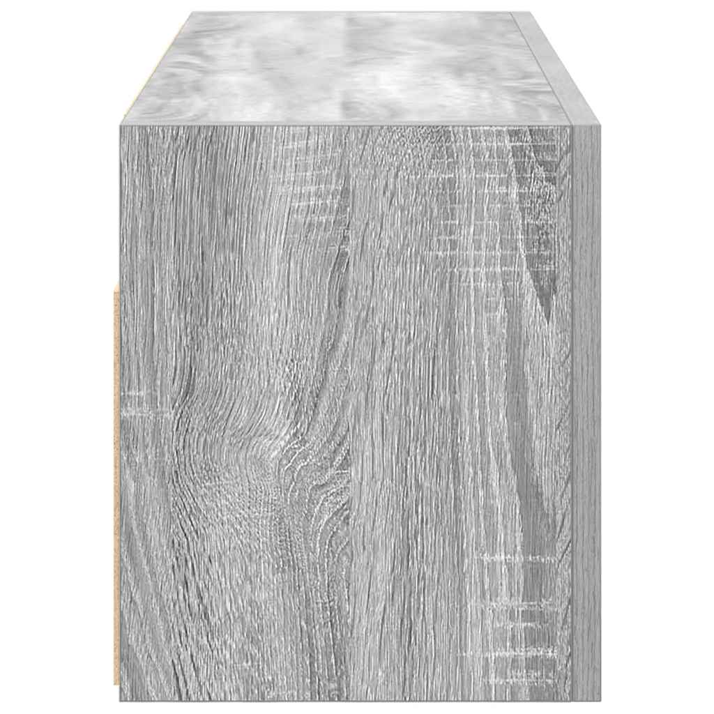 Armoire murale de bain sonoma gris 80x25x30cm bois d’ingénierie - Meubles-lavabos de salle de bains