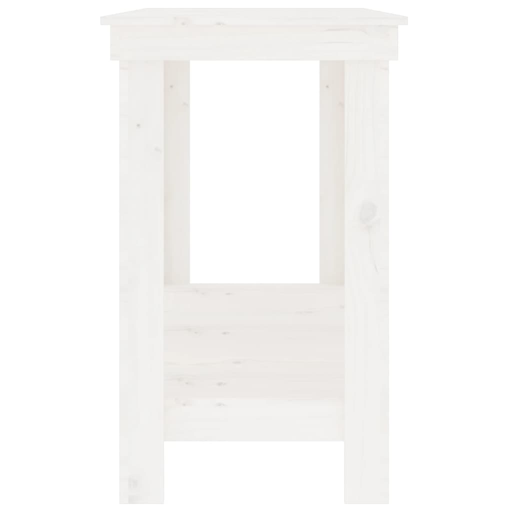 Banc de travail Blanc 140x50x80 cm Bois de pin massif - Établis