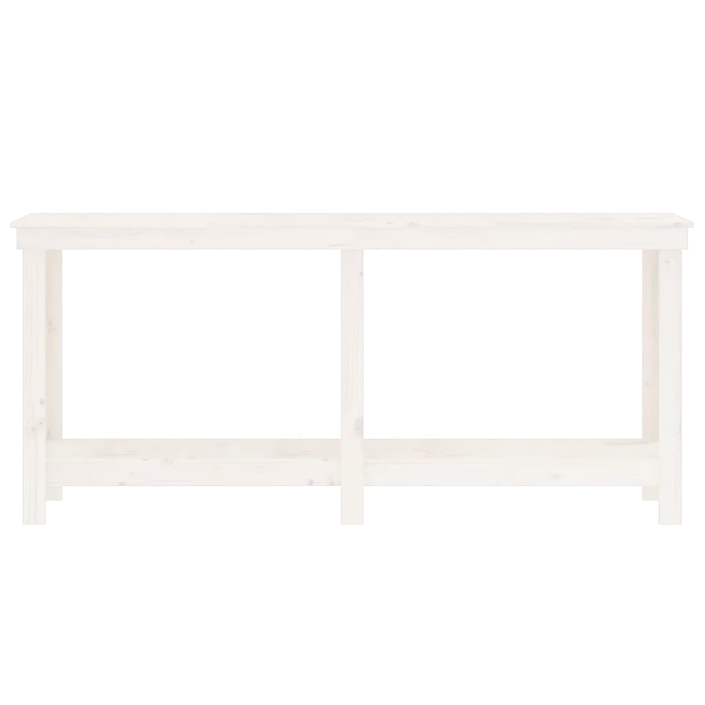 Banc de travail Blanc 180x50x80 cm Bois de pin massif - Établis