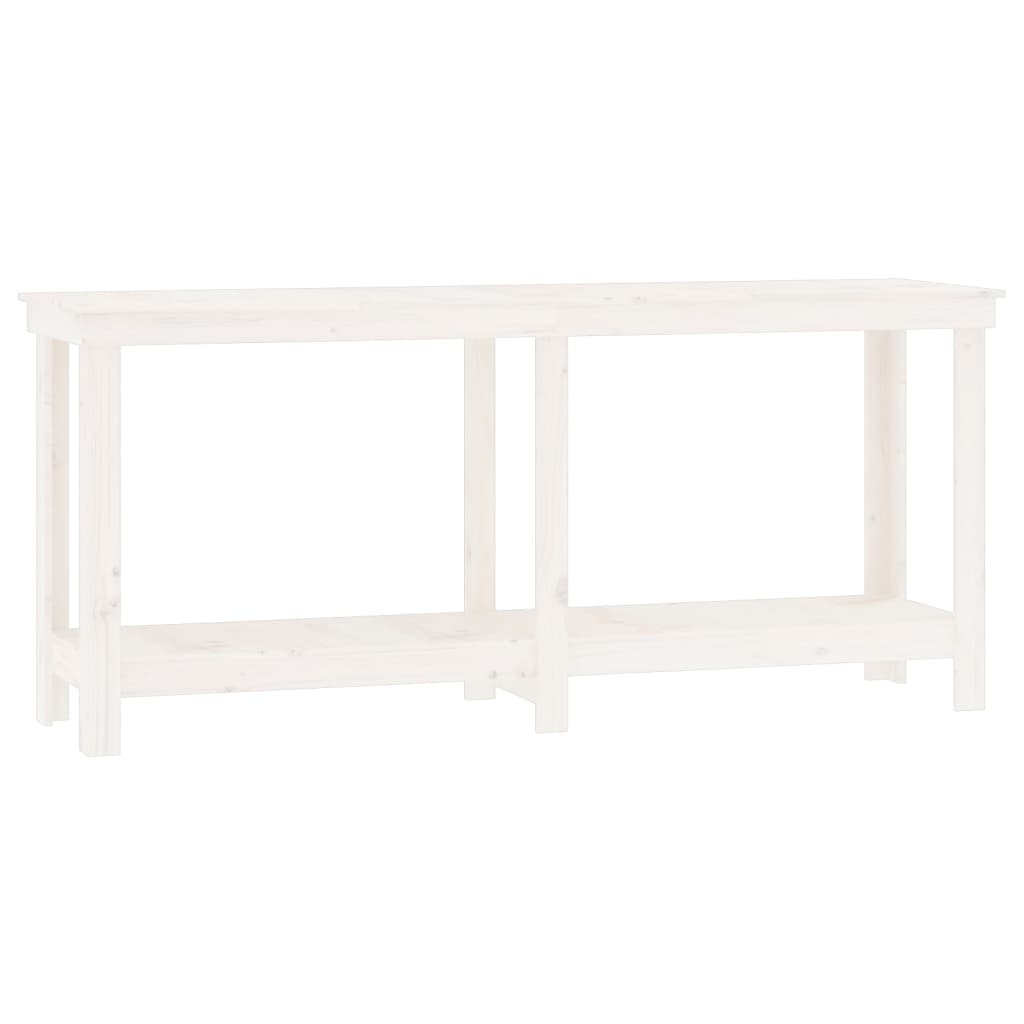 Banc de travail Blanc 180x50x80 cm Bois de pin massif - Établis