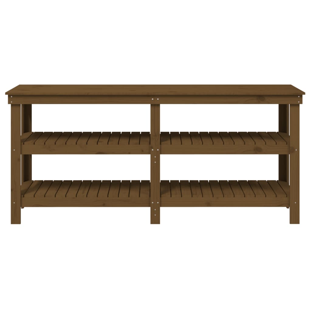 Banc de travail Marron miel 181x50x80 cm Bois de pin massif - Établis