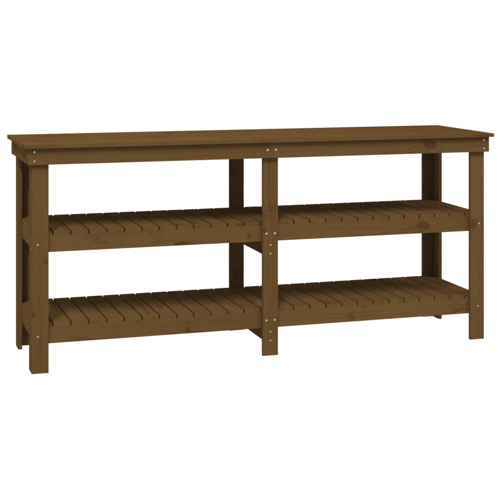 Banc de travail Marron miel 181x50x80 cm Bois de pin massif - Établis
