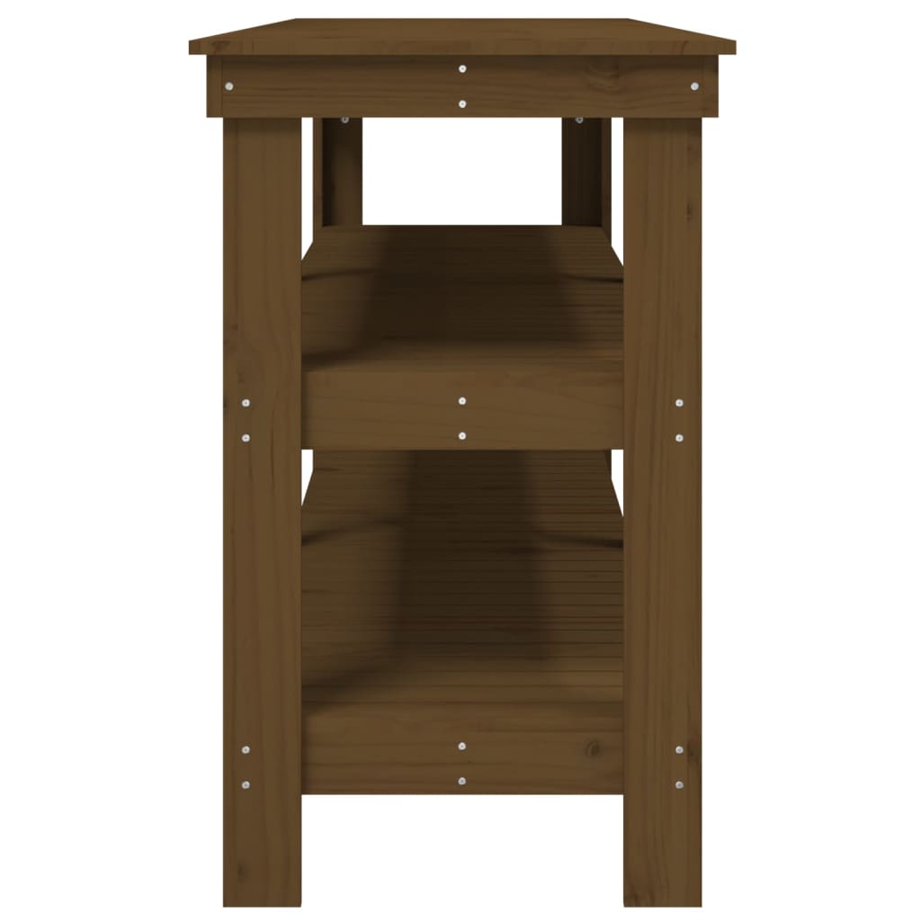 Banc de travail Marron miel 181x50x80 cm Bois de pin massif - Établis