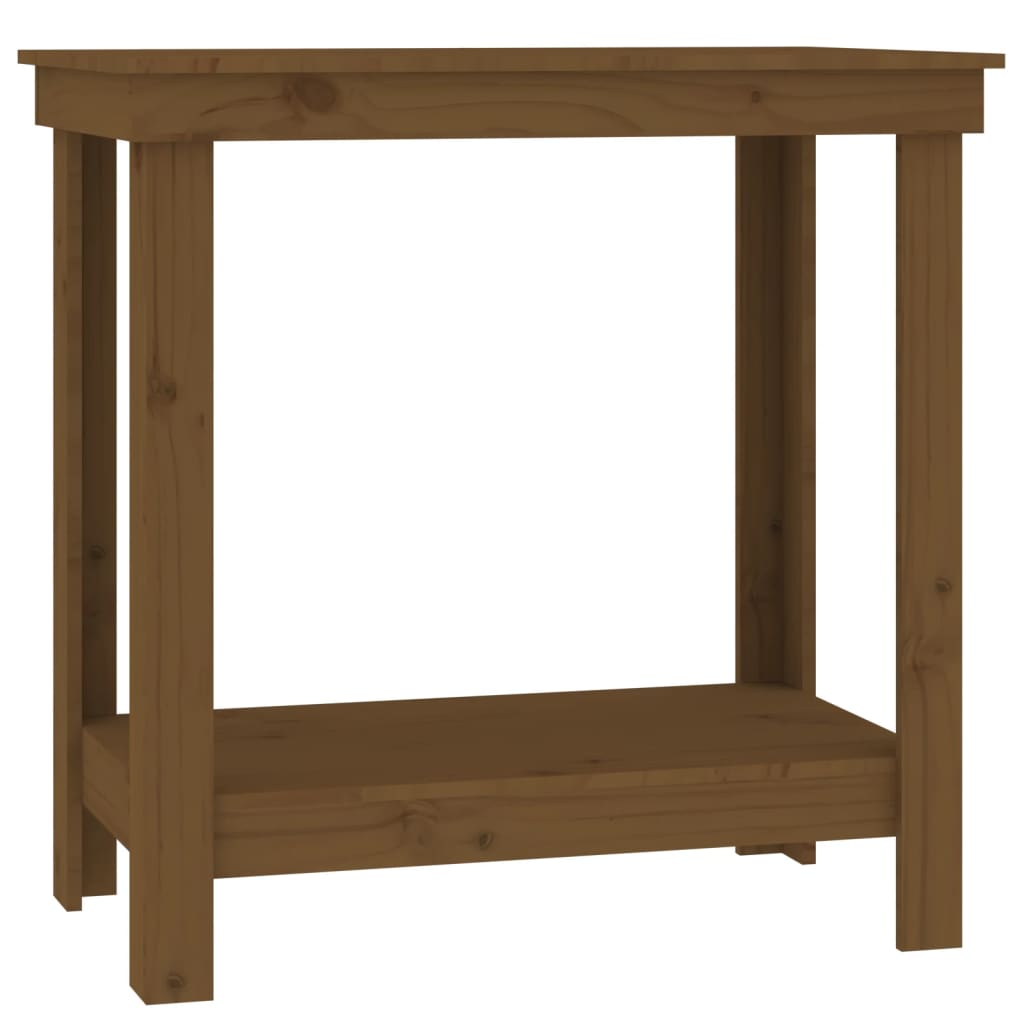 Banc de travail Marron miel 80x50x80 cm Bois de pin massif - Établis