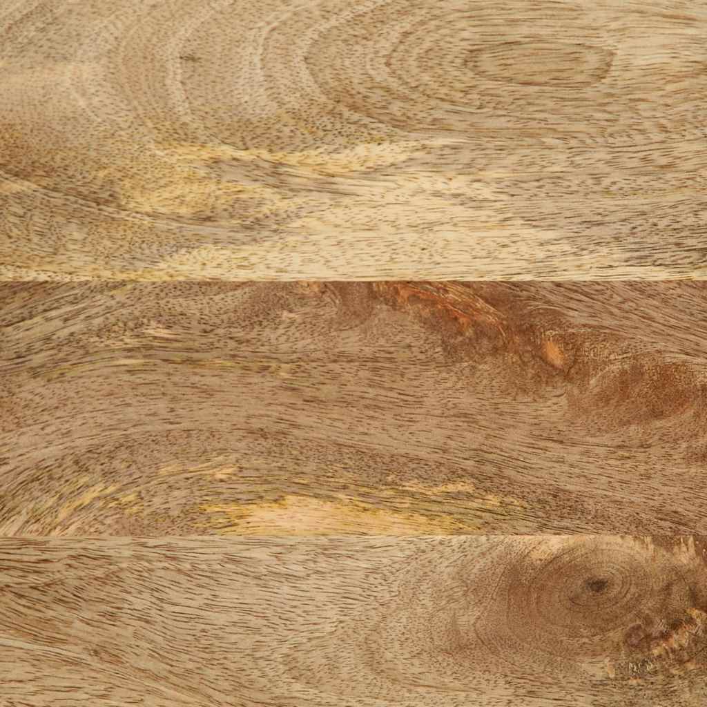 Buffet 80x33,5x75 cm bois de manguier brut massif - Fixations & meubles de rangement multimédia