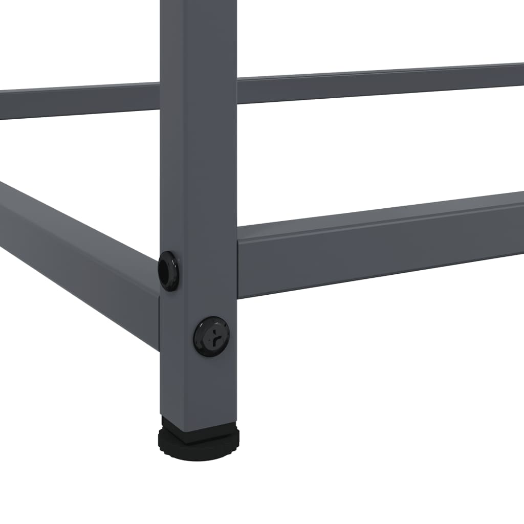Buffet anthracite 100,5x39x107 cm acier - Buffets & bahuts