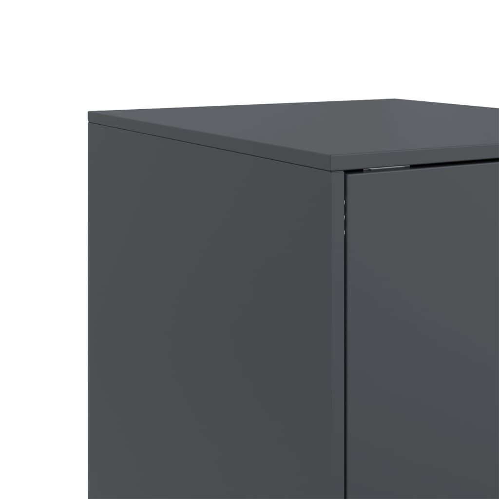 Buffet anthracite 34,5x39x73 cm acier - Buffets & bahuts