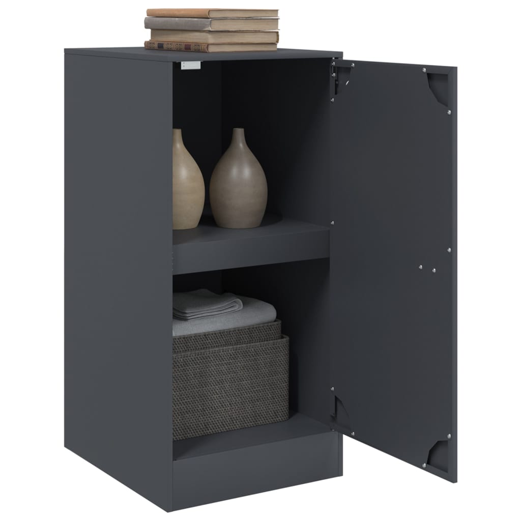 Buffet anthracite 34,5x39x73 cm acier - Buffets & bahuts