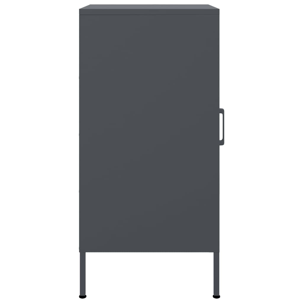 Buffet anthracite 36x39x79 cm acier - Buffets & bahuts