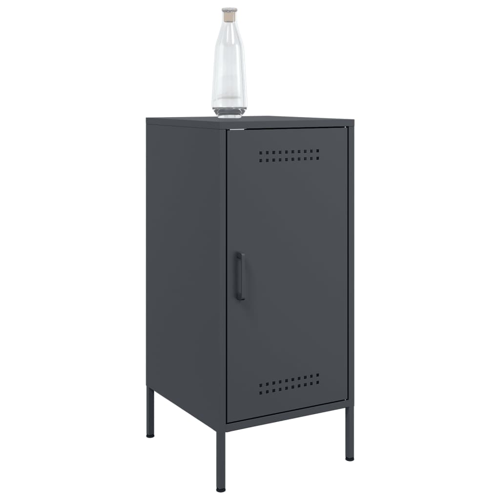 Buffet anthracite 36x39x79 cm acier - Buffets & bahuts
