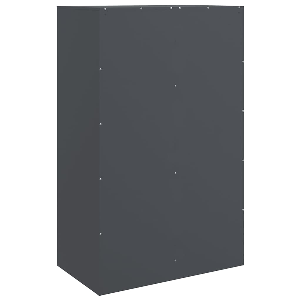 Buffet anthracite 67x39x107 cm acier - Buffets & bahuts