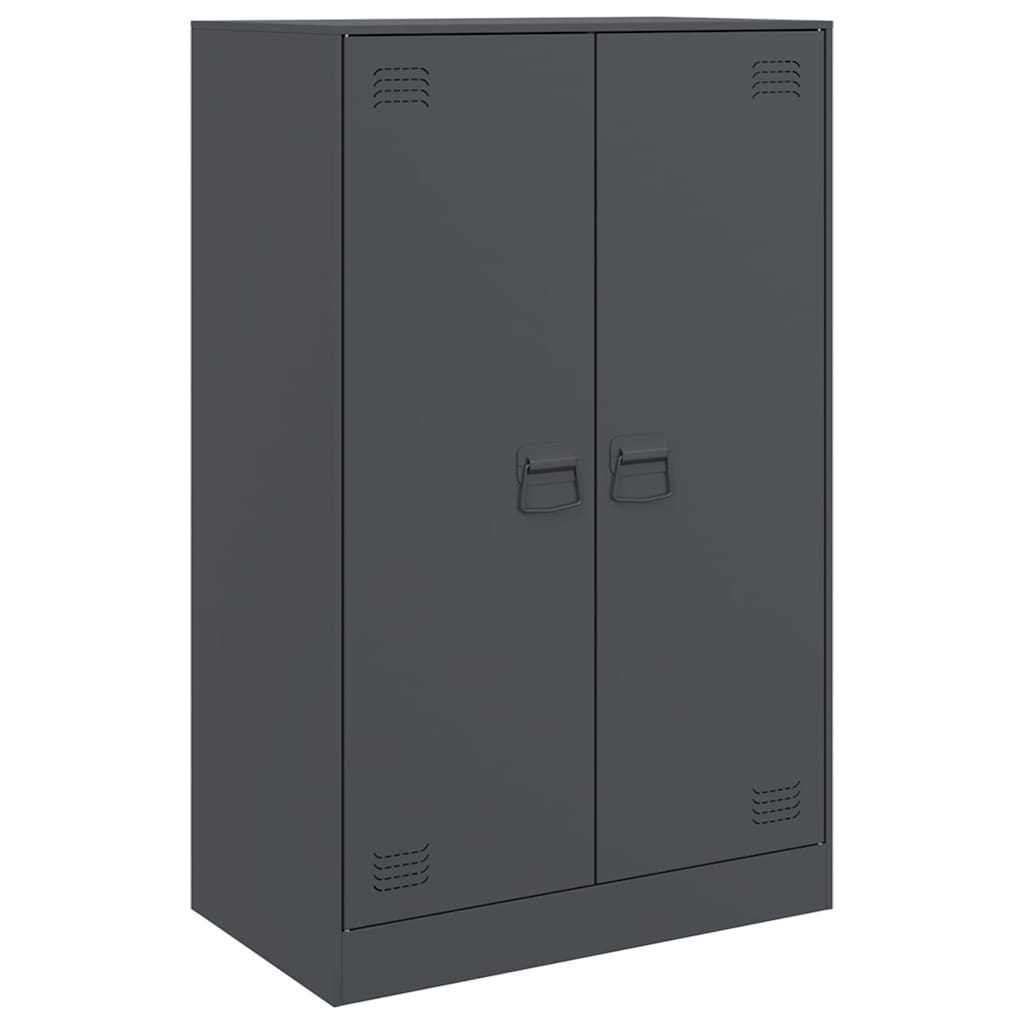Buffet anthracite 67x39x107 cm acier - Buffets & bahuts