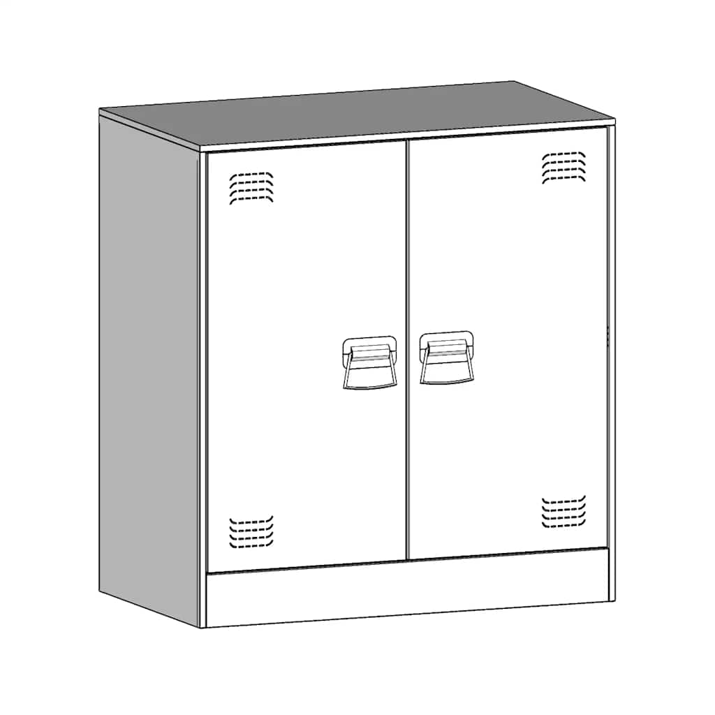 Buffet anthracite 67x39x73 cm acier - Buffets & bahuts