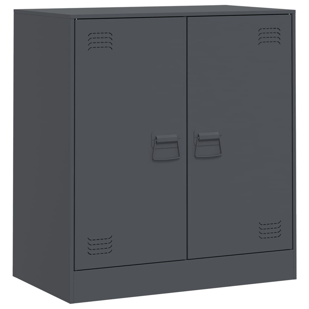 Buffet anthracite 67x39x73 cm acier - Buffets & bahuts
