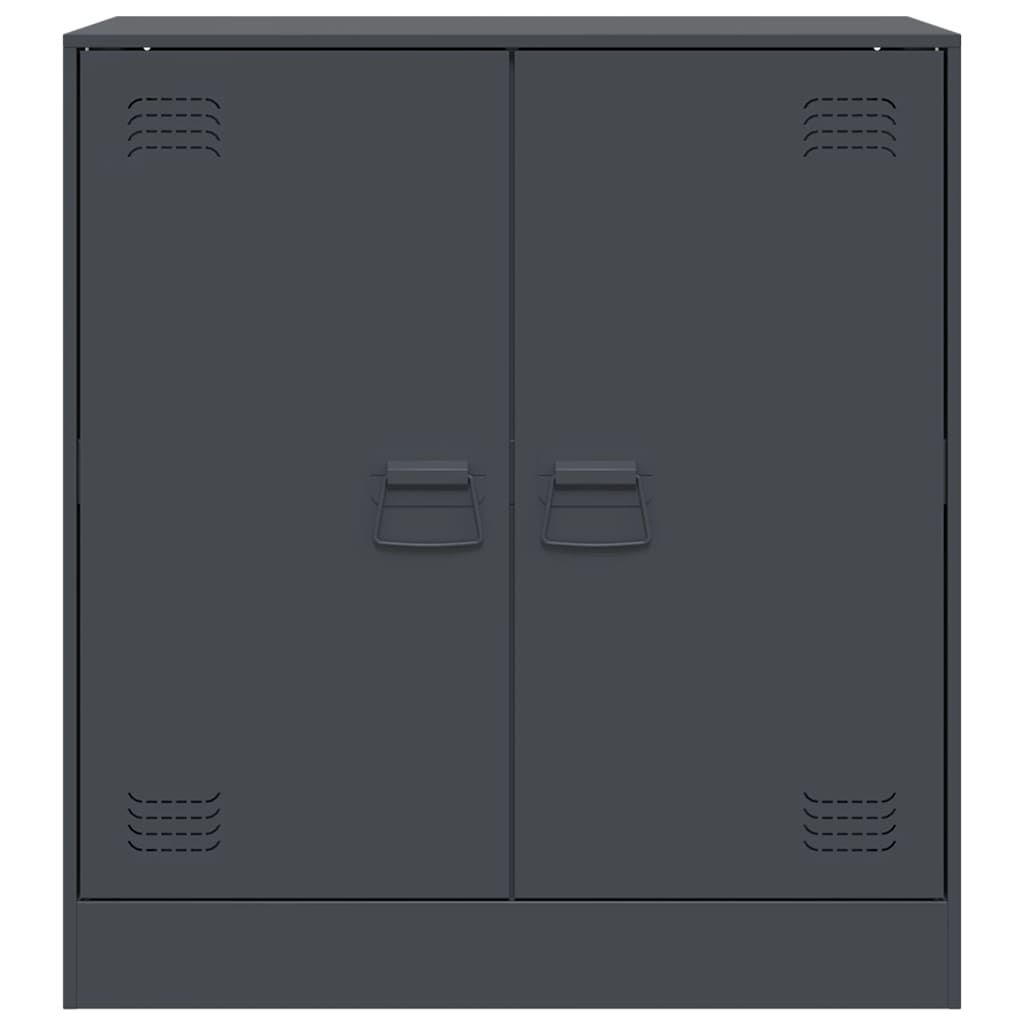 Buffet anthracite 67x39x73 cm acier - Buffets & bahuts