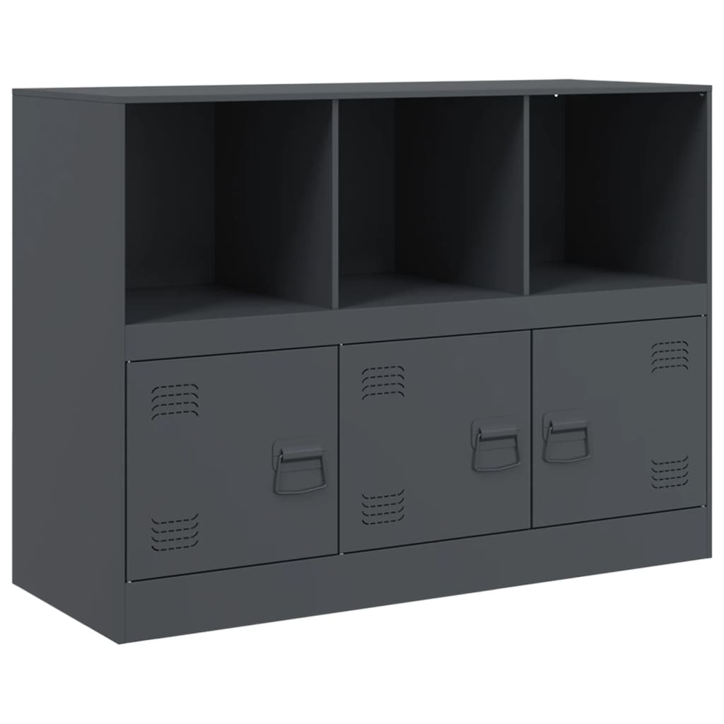 Buffet anthracite 99x39x73 cm acier - Buffets & bahuts