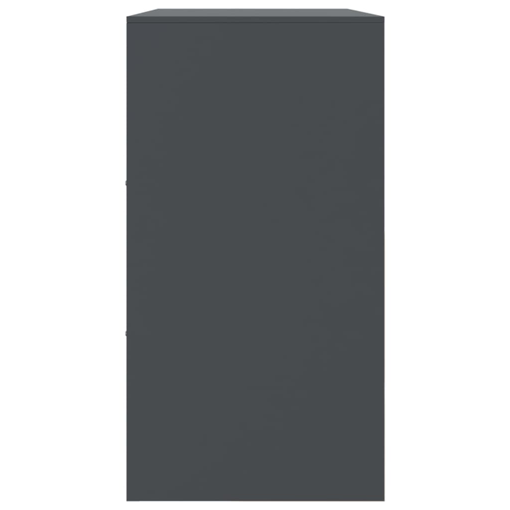 Buffet anthracite 99x39x73 cm acier - Buffets & bahuts