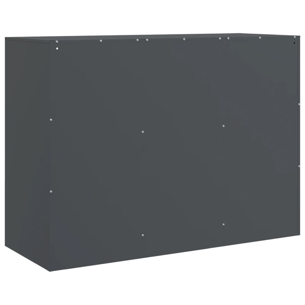 Buffet anthracite 99x39x73 cm acier - Buffets & bahuts