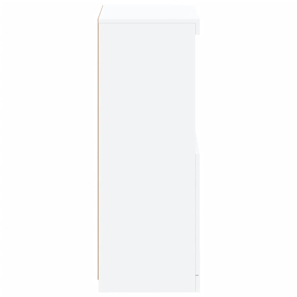 Buffet avec lumières LED blanc 41x37x100 cm - Buffets & bahuts