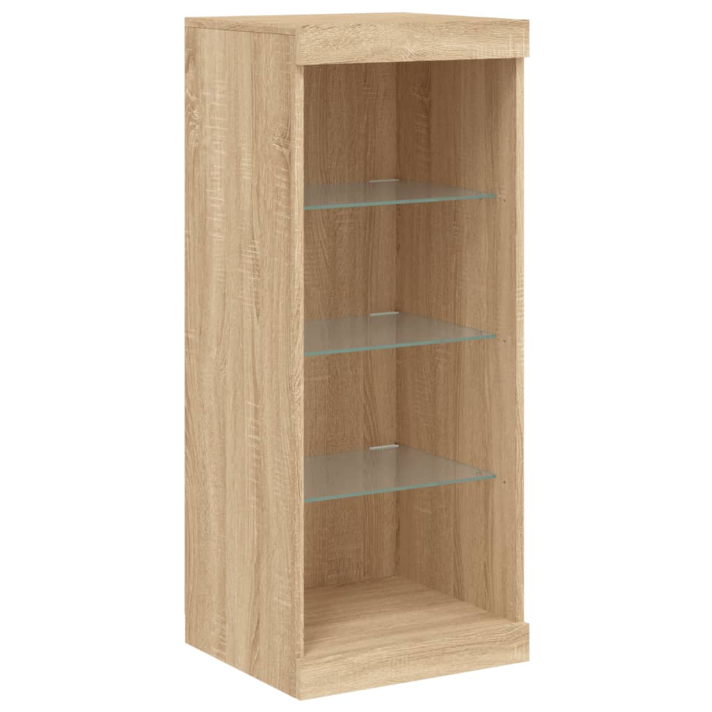 Buffet avec lumières LED chêne sonoma 41x37x100 cm - Buffets & bahuts