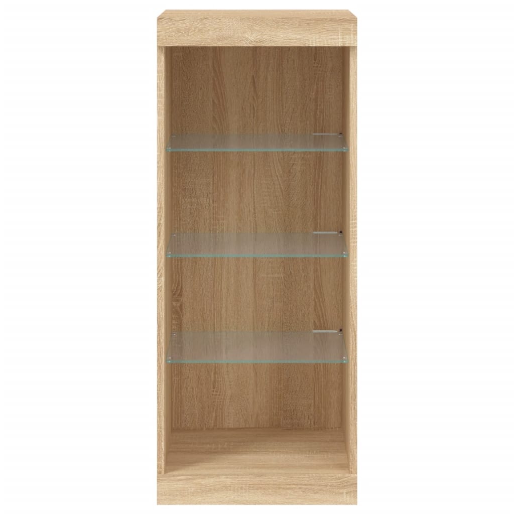 Buffet avec lumières LED chêne sonoma 41x37x100 cm - Buffets & bahuts