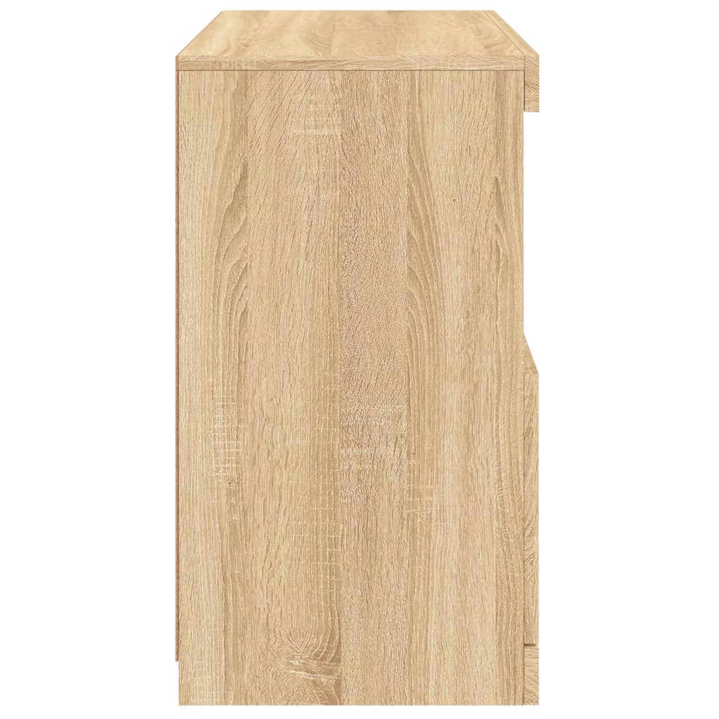 Buffet avec lumières LED chêne sonoma 60x37x67 cm - Buffets & bahuts