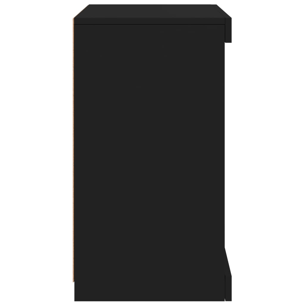 Buffet avec lumières LED noir 41x37x67 cm - Buffets & bahuts