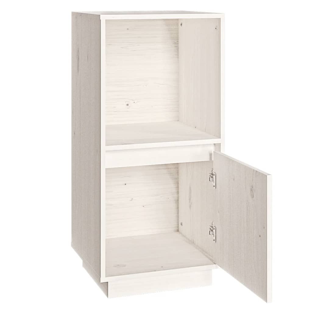 Buffet blanc 38x35x80 cm bois massif de pin - Buffets & bahuts