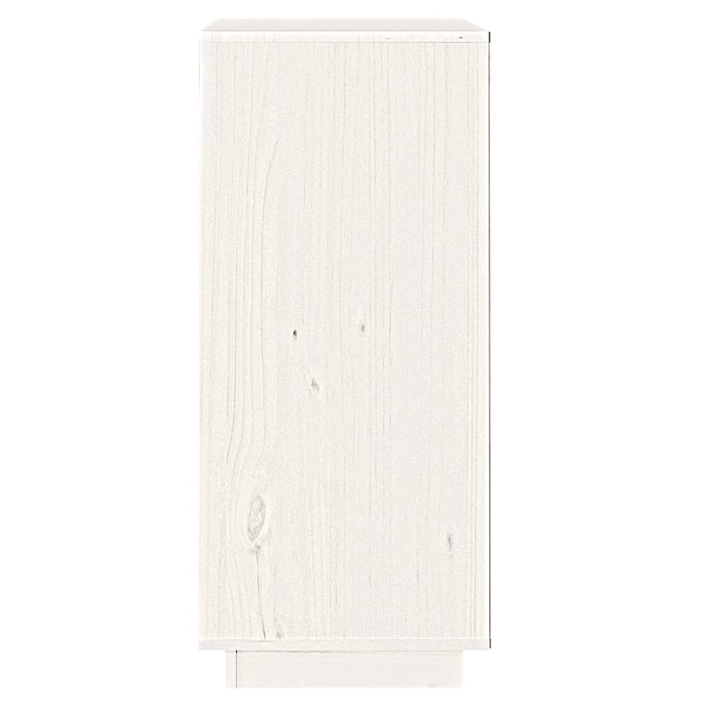 Buffet blanc 38x35x80 cm bois massif de pin - Buffets & bahuts