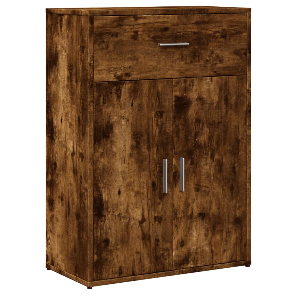 Buffet chêne fumé 60x30x84 cm bois d’ingénierie - Buffets & bahuts