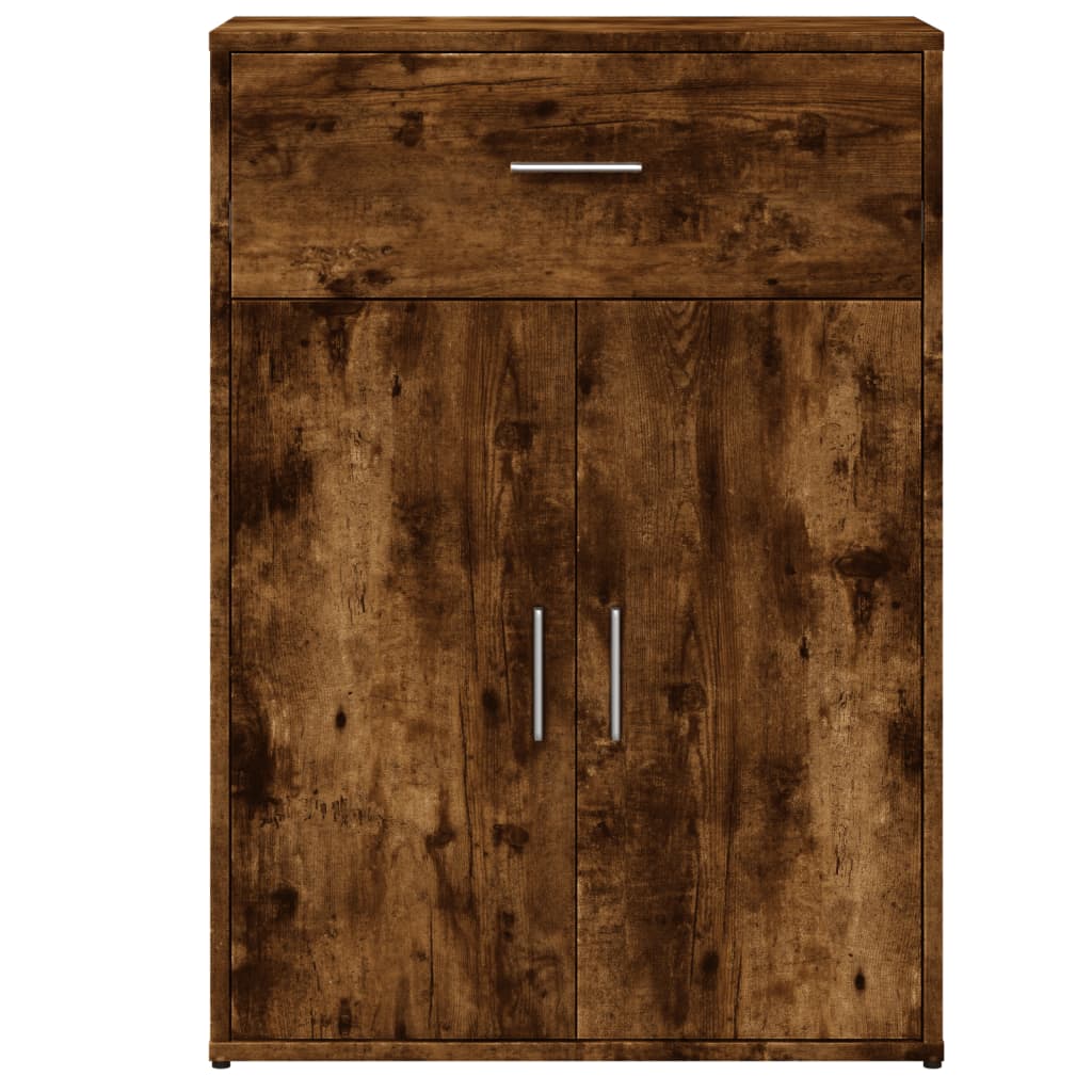 Buffet chêne fumé 60x30x84 cm bois d’ingénierie - Buffets & bahuts