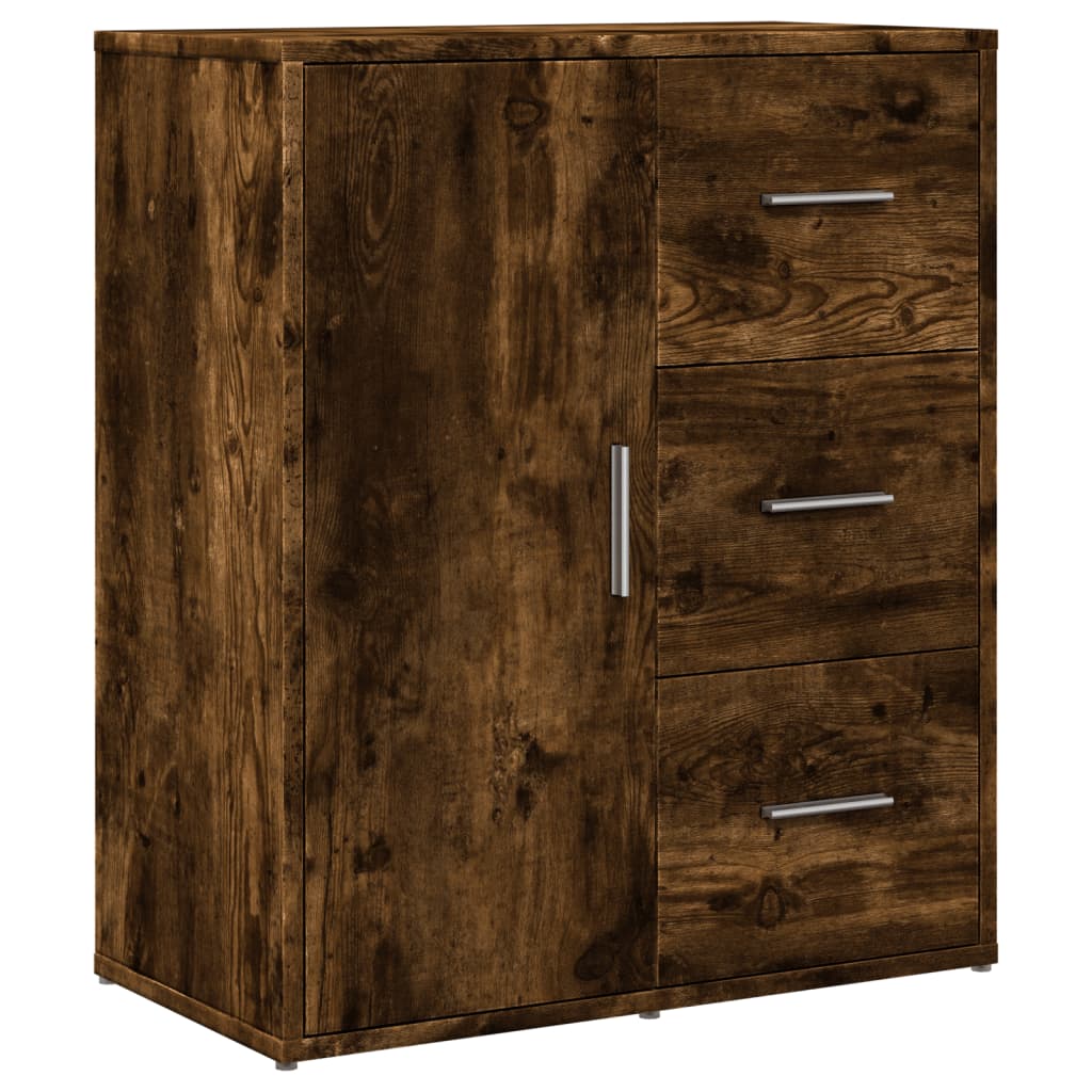 Buffet chêne fumé 60x31x70 cm bois d’ingénierie - Buffets & bahuts