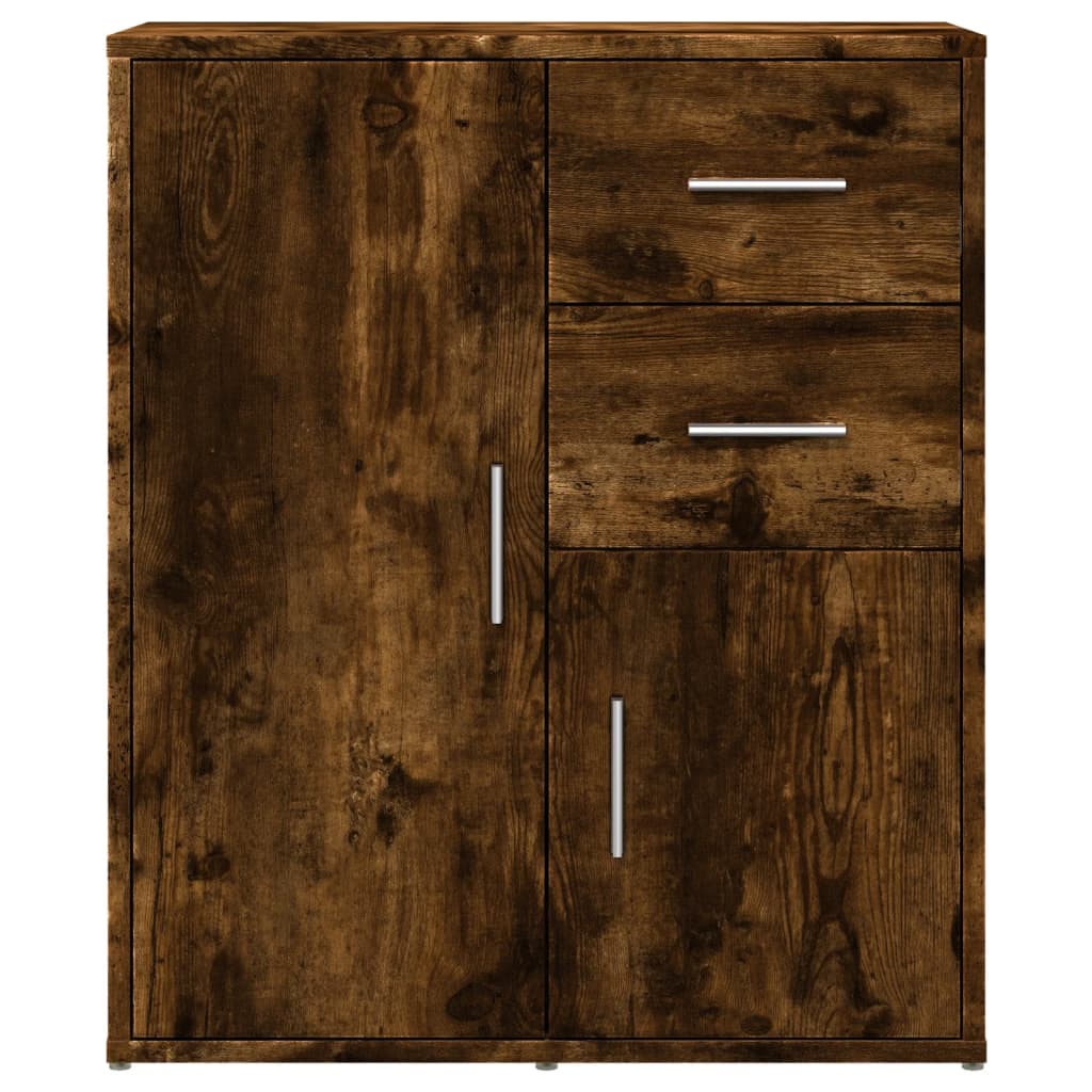Buffet chêne fumé 60x31x70 cm bois d’ingénierie - Buffets & bahuts