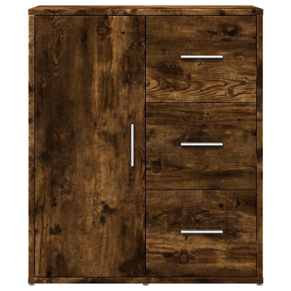Buffet chêne fumé 60x31x70 cm bois d’ingénierie - Buffets & bahuts
