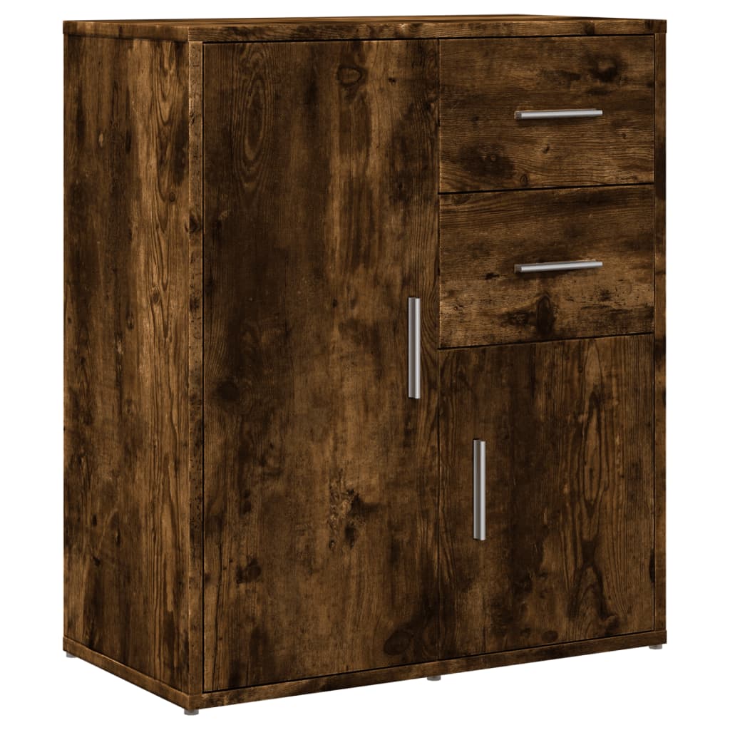 Buffet chêne fumé 60x31x70 cm bois d’ingénierie - Buffets & bahuts