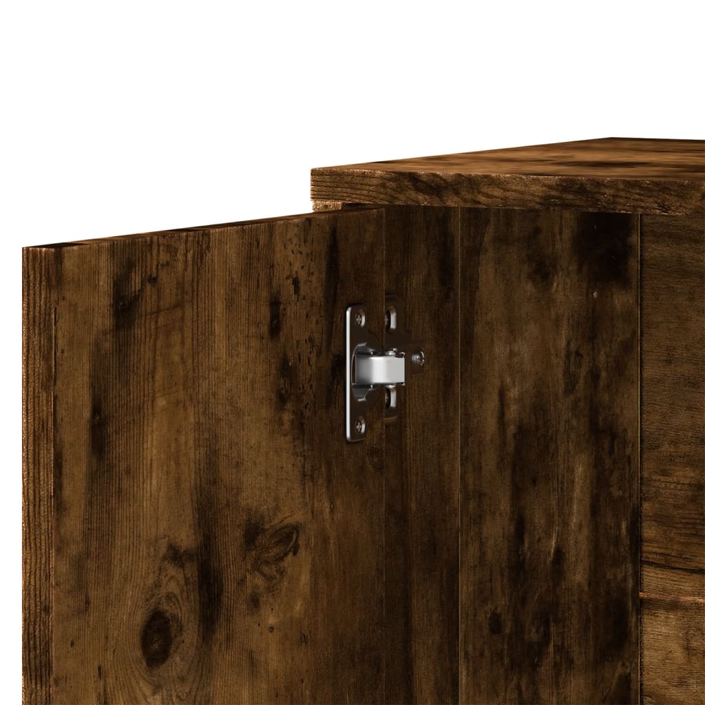 Buffet chêne fumé 60x31x70 cm bois d’ingénierie - Buffets & bahuts