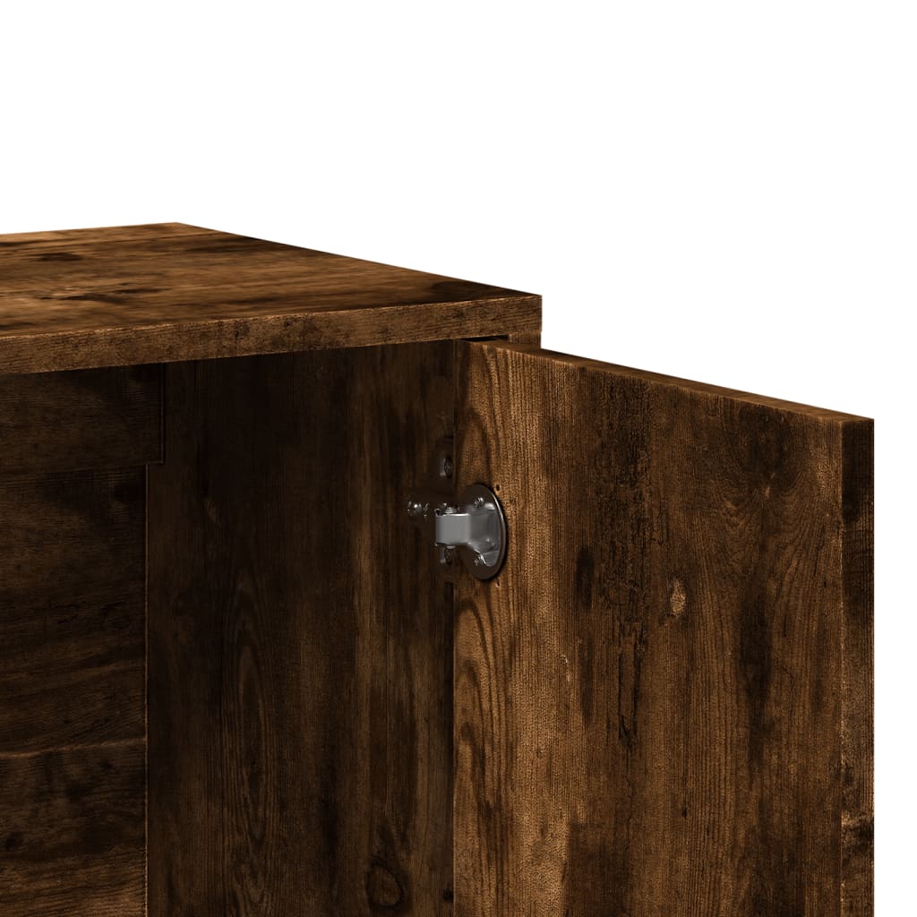 Buffet chêne fumé 60x31x70 cm bois d’ingénierie - Buffets & bahuts