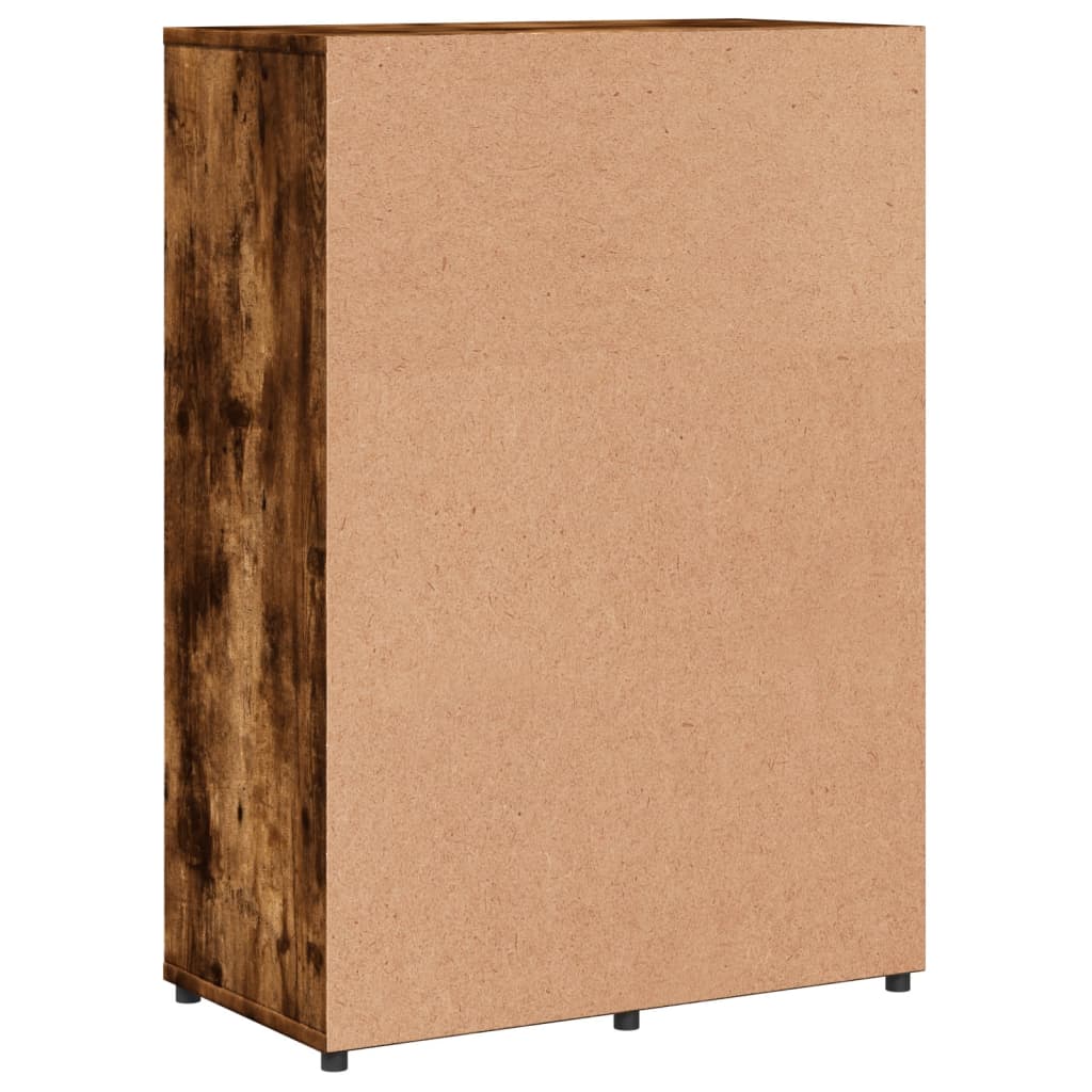 Buffet chêne fumé 60x31x84 cm bois d’ingénierie - Buffets & bahuts