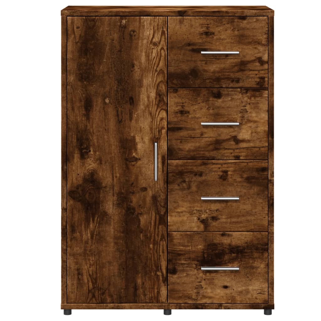 Buffet chêne fumé 60x31x84 cm bois d’ingénierie - Buffets & bahuts
