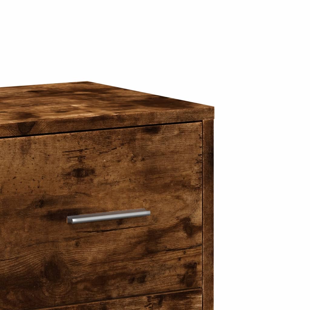 Buffet chêne fumé 60x31x84 cm bois d’ingénierie - Buffets & bahuts