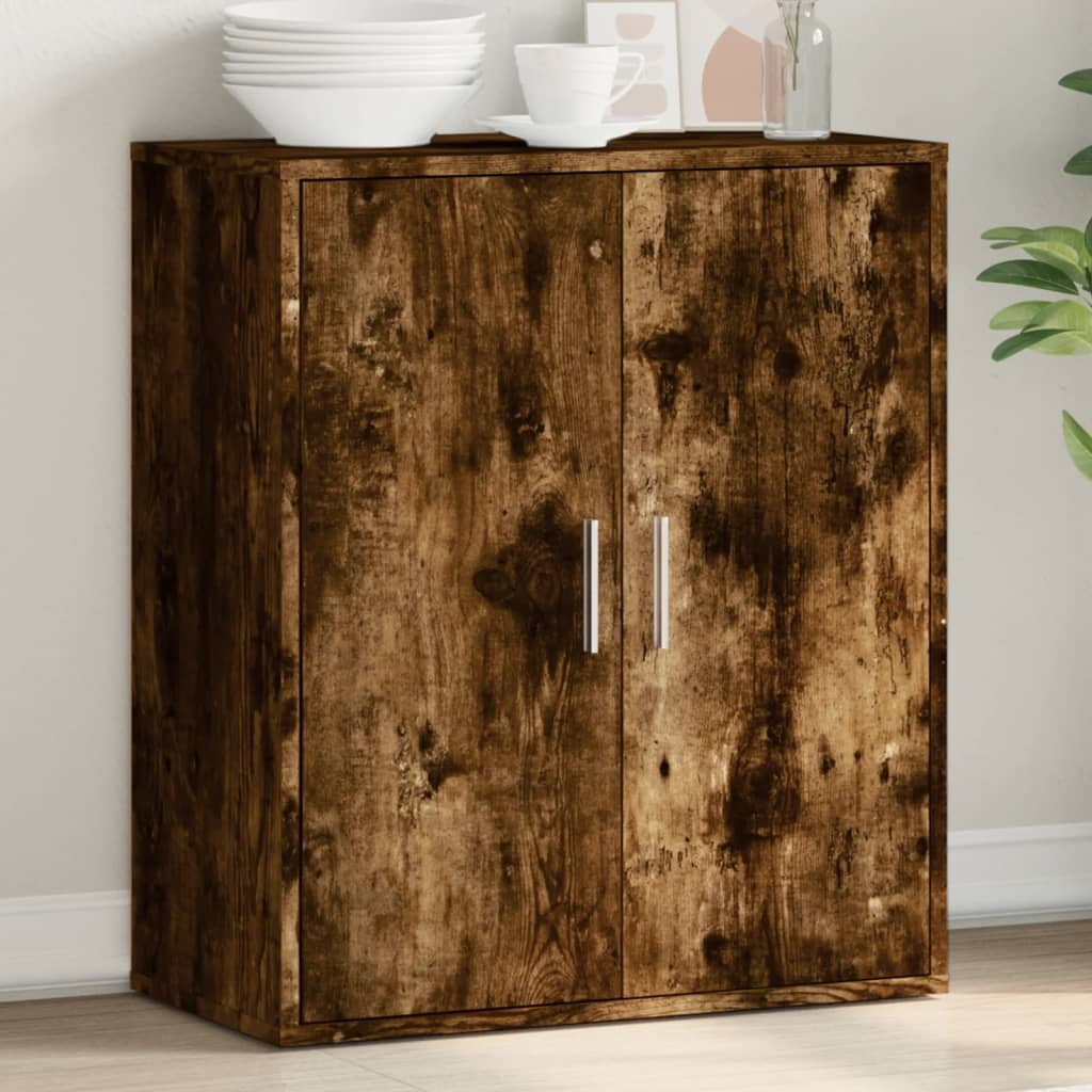 Buffet chêne fumé 79x38x80 cm bois d’ingénierie - Buffets & bahuts