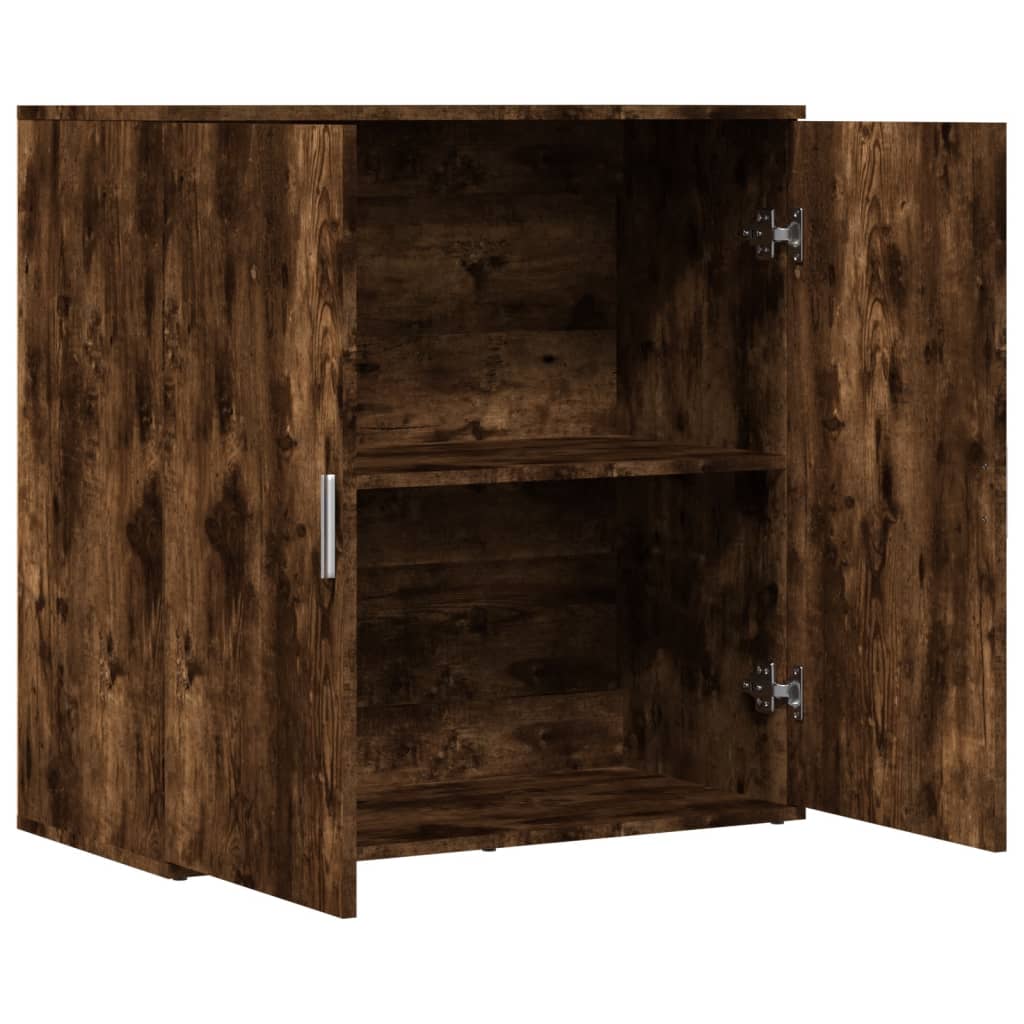 Buffet chêne fumé 79x38x80 cm bois d’ingénierie - Buffets & bahuts