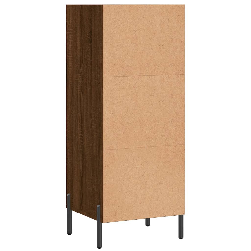 Buffet chêne marron 34,5x32,5x90 cm bois d’ingénierie - Buffets & bahuts