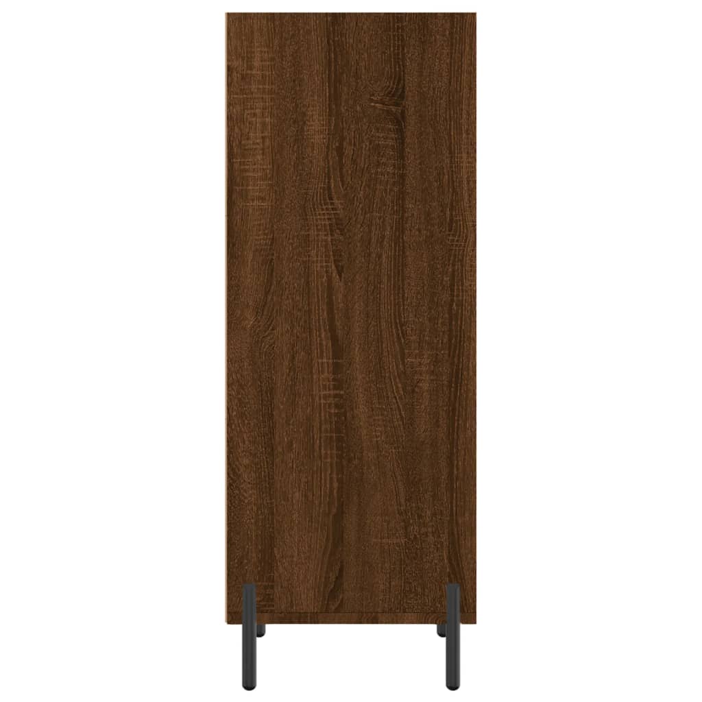 Buffet chêne marron 34,5x32,5x90 cm bois d’ingénierie - Buffets & bahuts